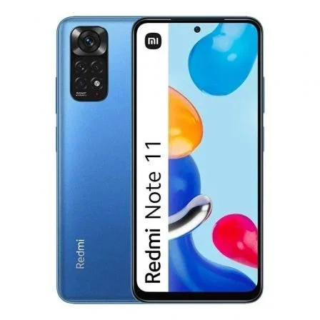 Xiaomi Redmi Note 11 Smartphone NFC 6GB/128GB Pantalla AMOLED 90Hz Carga Rápida 33W Cámara 50MP Azul Ocaso Xiaomi Redmi Note 11 Smartphone NFC 6GB/128GB Pantalla AMOLED 90Hz Carga Rápida 33W Cámara 50MP Azul Ocaso